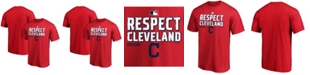 Fanatics Men's Red Cleveland Indians 2020 Postseason Locker Room T-shirt